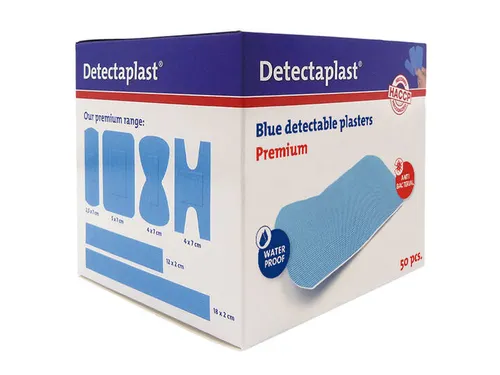 Detectaplast 8051 Pleister waterafstotend blauw 50x72mm 50 Stuks