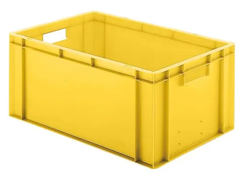 Euronorm-stapelbak 51l 270x600x400mm Wanden/bodem Gesloten Geel