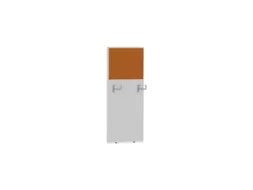 baliepaneel,v. bureau,aanbouw rechts,B 600mm,Bl-wit,BN3005-geel