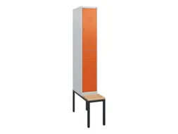 Dubbeldekse dekenkist,HxBxD 1950x300x815mm,1x2vak.,vak B 300mm