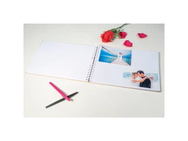 Fotoalb spir 50p. wit 32x22cm KRAFT