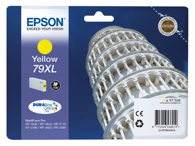 Inktcartridge Epson 79XL T7904 geel HC C13T79044010