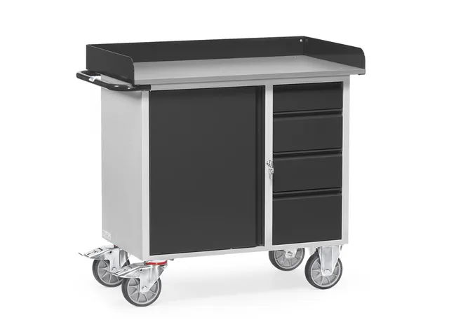 Werkplaatswagens Van Staalplaat 12452 Ral7035 Front Ral7016 4 Laden