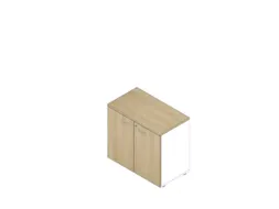 kantoorkast,HxBxD 730x800x450mm,1xhouten vloer,2ordnerhoogte,romp wit