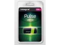 Pulse USB-stick 2.0 128GB, zwart/geel