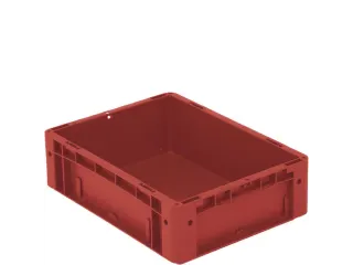 Euronorm Stapelkrat Pp Hxlxb 120X400X300Mm Wanden/bodem Gesloten Rood - 2