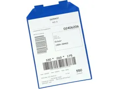 insteekhoes,DIN A4,staand,HxB 305x225mm,m. magneet,kunststof,blauw