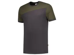 T-shirt 102006 Gris/vert, Taille 3EL