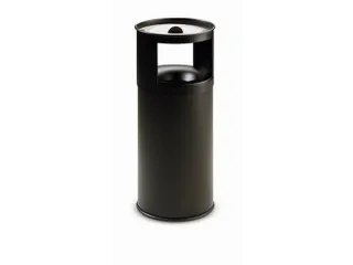 combi-asbak,HxØ 800x310mm,afvalbak inhoud 40l,romp staal zwart,blusko - 1