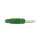 Banaanstekker 4mm Met Dwarsgat En Soldeeraansluiting / Groen (VQ 30)