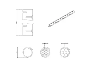 Addit kabelrups ø25 mm/20 Meter Wit - 3
