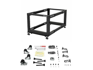 8U open frame rack 4 stijlen verstelbare diepte - 1