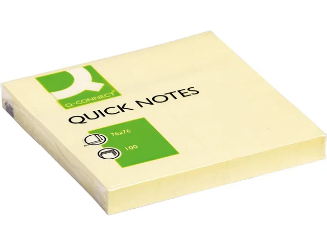 Quick Notes Memoblaadjes 76x76mm 100 Vel Geel