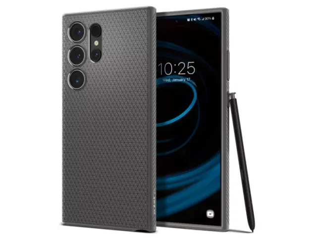 Spigen Liquid Air Galaxy S24 Ultra hoesje grijs