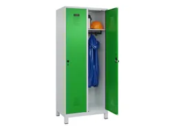 locker,HxBxD 1950x800x500mm,2vak,vak B 400mm,draaigrendel,voeten