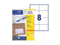 Etiket Avery Zweckform 3660-200 97x67.7mm wit 1600stuks
