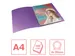 Colour'Breeze ringmap, 4 ringen, PP, ft A4, met soepele kaft Lavendel