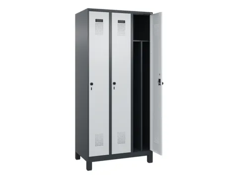 locker voor scheiding van kleding,HxBxD 1950x900x500mm,3vak