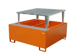 opvangbak,v. 1xIBC,opvangvol. 1000l,HxBxD 1083x1460x1460mm,m. aftapbok