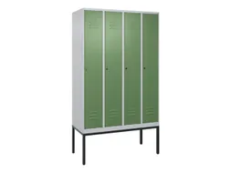 locker voor scheiding van kleding,HxBxD 2120x1200x500mm,4vak
