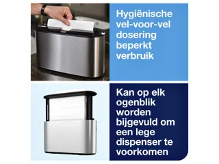 Tork 460005 H2 Image Line Countertop Handdoek dispenser Multifold RVS - 5