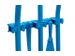 Ophangrek Vikan Hi-Flex 420mm blauw