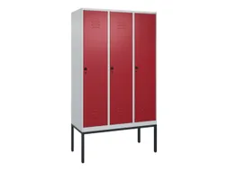 locker,HxBxD 2120x1200x500mm,3vak,vak B 400mm,draaigrendel