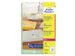 Adrestiket Avery Zweckform 63.5x38.1mm Transparant 525 Stuks