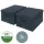 Leitz Stoffen opbergdoos met deksel Grijs 38x28,5x20cm 2 stuks