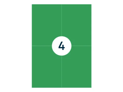 Gekleurde Etiketten 105x148mm Groen 42522 1000 Vel