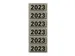 Rugetiket Elba 2023 57x25mm grijs