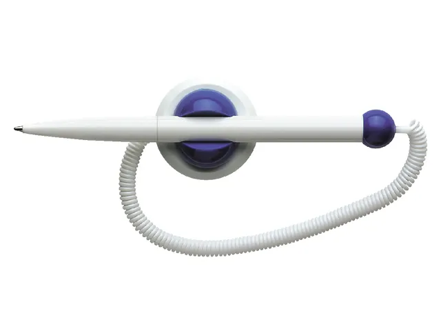 Balpen Schneider Klick-Fix Wit met koord Medium