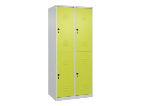 dubbeldekse locker,HxBxD 1850x800x500mm,2x2vak.,vak B 400mm