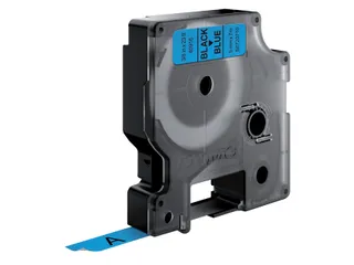 Labeltape Dymo 40916 D1 S720710 9mmx7m zwart op blauw - 2
