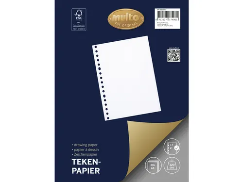 Ringbandinterieur Multo A5 17r tekenpapier 120 grams 50 vel