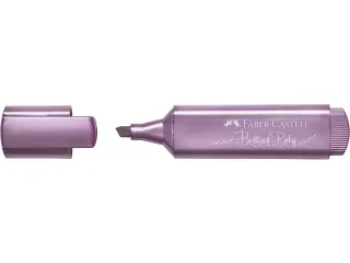 Tekstmarker Faber Castell Metallic robijn - 5
