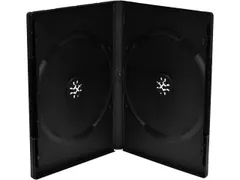 Mediarange Dvd Case 2Disc Blanco Hoezen Zwart 50St