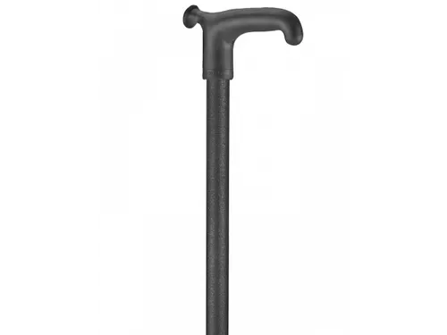 Wandelstok Able2 soft recht handvat zwart