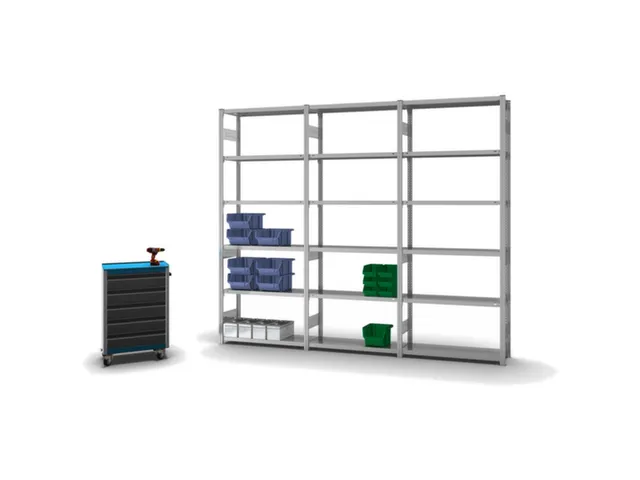 rayonnage modulaire,rayonnage départ,HxlxP 2500x1060x335mm