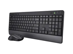Toetsenbord Trezo Eco Comfort + muis QWERTY zwart