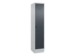 locker,HxBxD 1950x400x500mm,1vak,vak B 400mm,draaigrendel,sokkel - 1