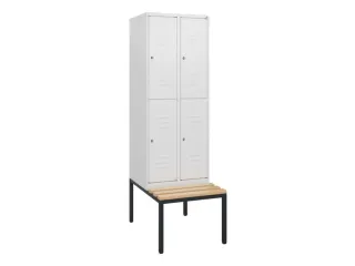 Dubbeldekse dekenkist,HxBxD 1950x600x815mm,2x2vak.,vak B 300mm - 1