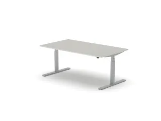 Elektrisch ihv bureau,HxBxD 650-1310x1800x1000mm,blad lichtgrijs - 1