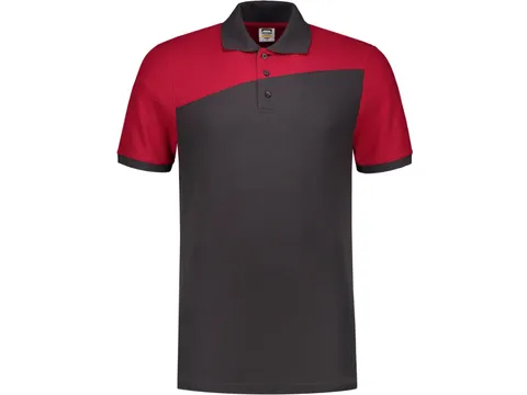 Tricorp 202006 polo, grijs/rood, maat L, per stuk