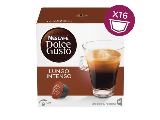 Koffiecups Dolce Gusto lungo intenso 16 stuks