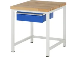 Werkbank 745X850X800-1000Mm Beukblad Draagverm. 1250Kg 1Lade Cil.-Slot