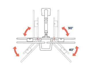 HX Desk Dual Monitorarm 2 Schermen Mat Zwart - 7