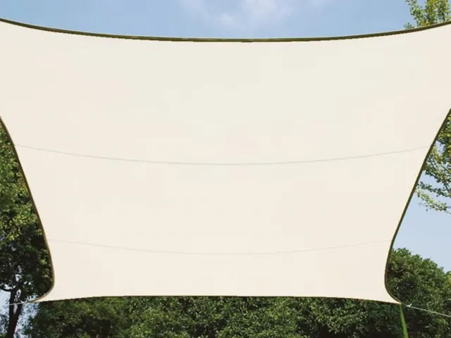Zonnezeil Rechthoek 4x2,9m Crème