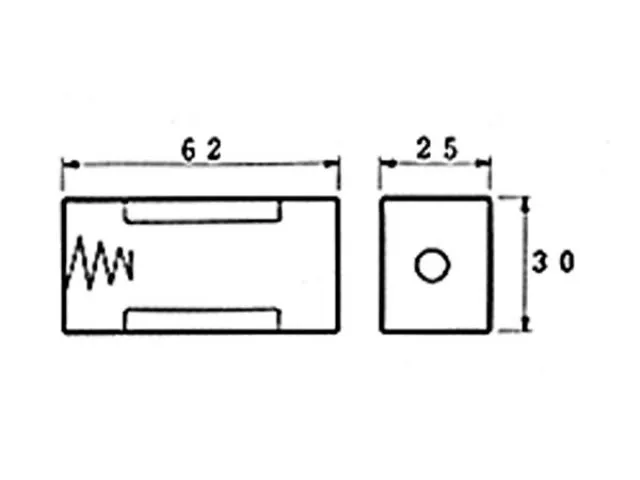 Batterijhouder Voor 1 x C-CEL (Met Soldeerlippen)