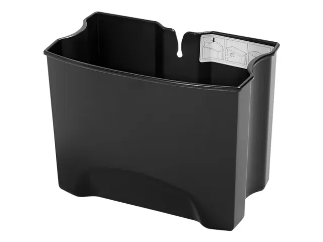 Binnenbak 15 Liter Kunststof Zwart Front Step Rvs Rubbermaid
